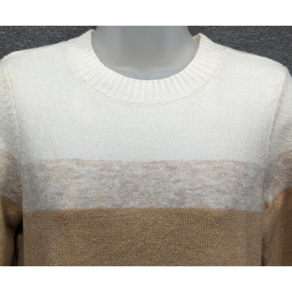 JESSICA HOWARD Sweater Dress - Beige Striped, Missy, Long Sleeve, Small, NWT - Picture 2 of 6